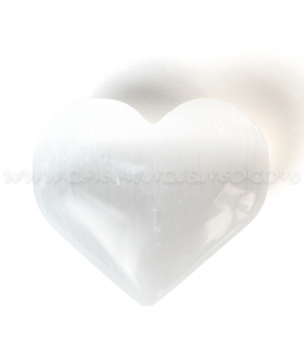 Corazón de Selenita Blanca