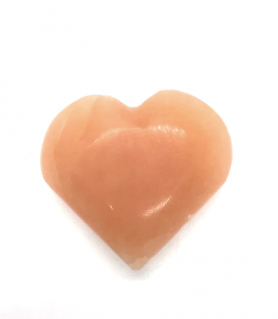 Corazón de Selenita Naranja